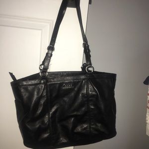 Black Leather Coach Purse